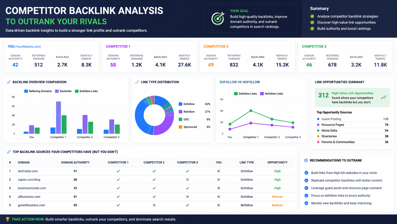 Competitor Backlink Analysis to Outrank Your Rivals